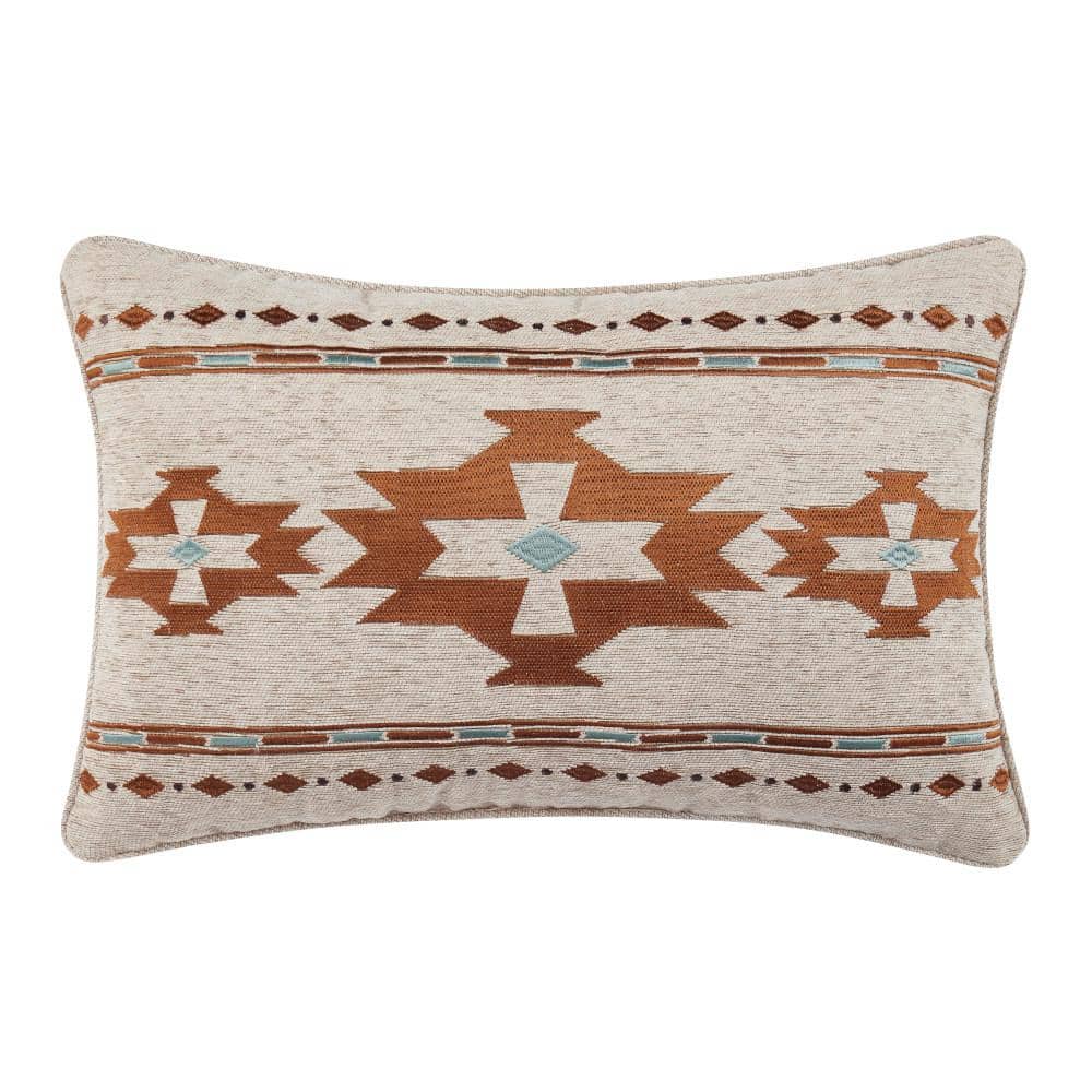 Jefferson Clay Polyester Southwest Boudoir Decorative 14 in. L x 21 in. W T
