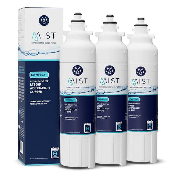 LT800P Refrigerator Water Filter compatible with LG LT800P, ADQ736134, Kenmore 9490, 46-9490, 469490 (3 Pack)