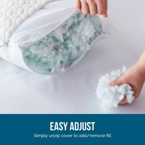 crushed foam pillow