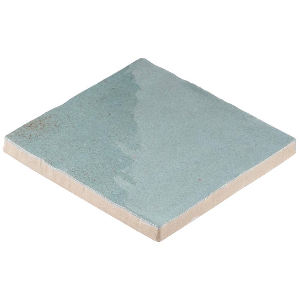 Kingston Turquoise 4x4 Glossy Ceramic Wall Tile