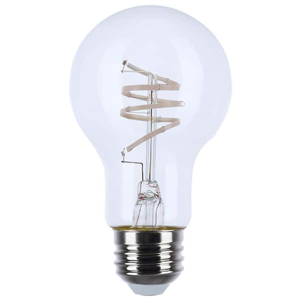 40-Watt Equivalent 3000K A19 Medium Base Clear with Gray Coil A-Style LED Light Bulb 120-Volt (24-Pack)