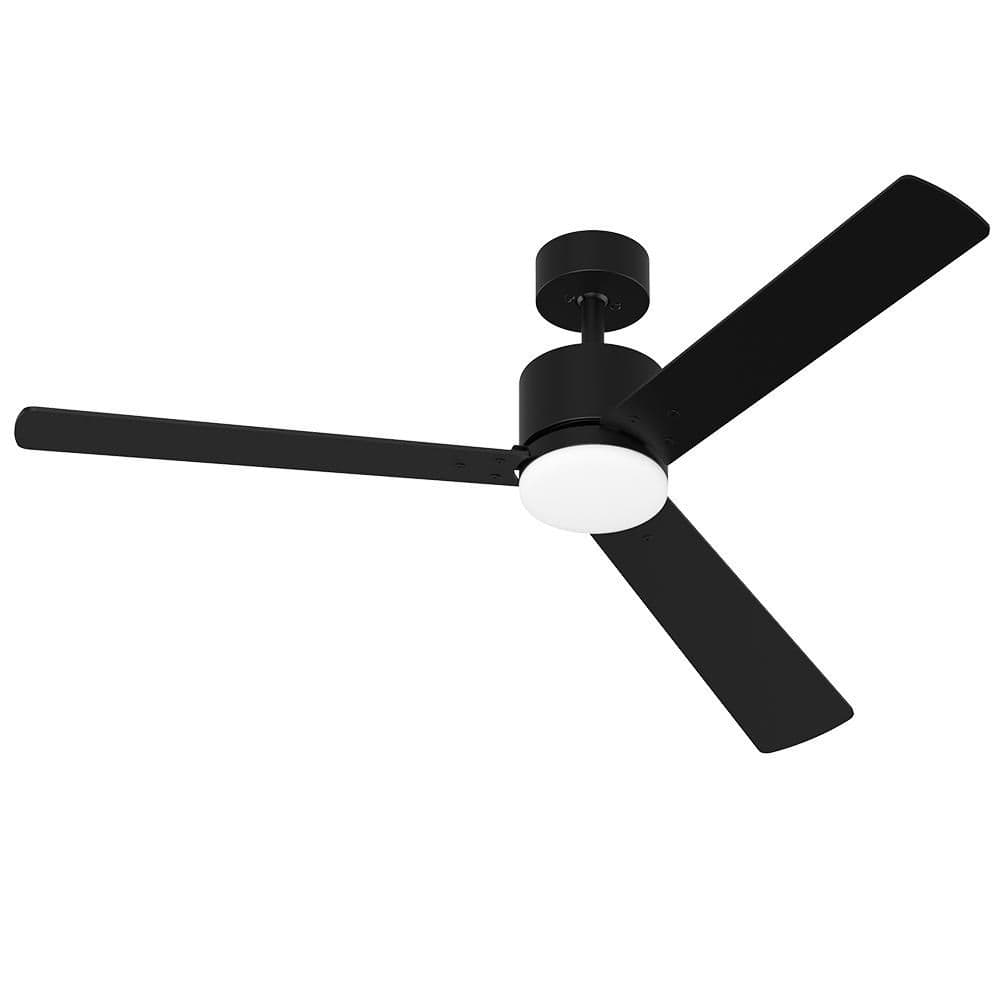 Orla 52 in. Quiet Indoor Matte Black Ceiling Fan with LED Light kit and Remote Control price history on PriceWatchPro