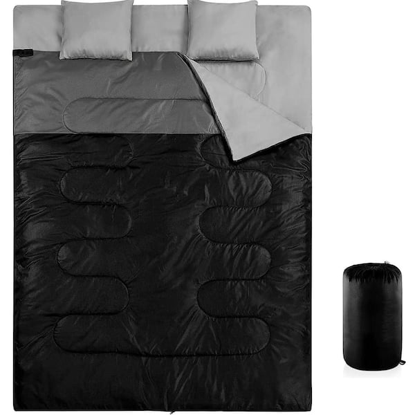 Shatex 6 lbs. Double Person Sleeping Bags Black Outdoors