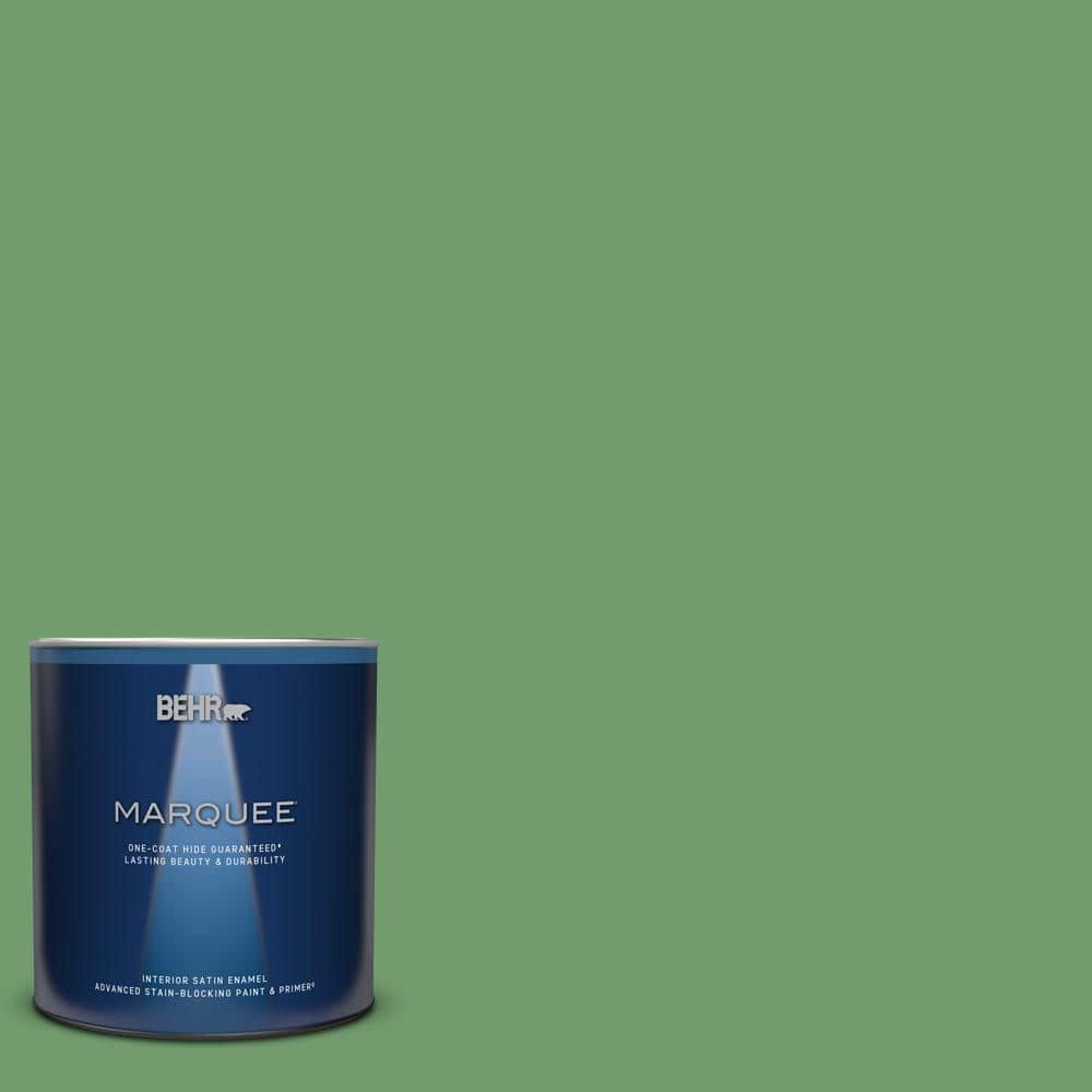 Reviews for BEHR MARQUEE 1 qt. 450D6 Shire Green Satin Enamel