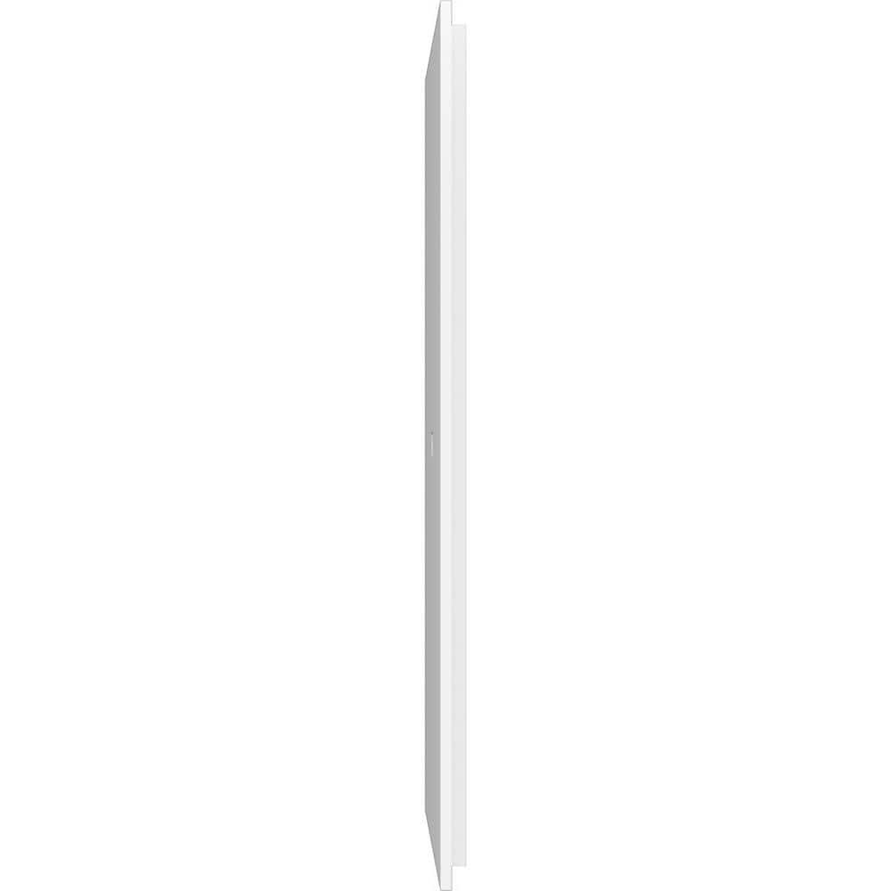 18-Inch White PVC Square Contemporary Ceiling Medallion