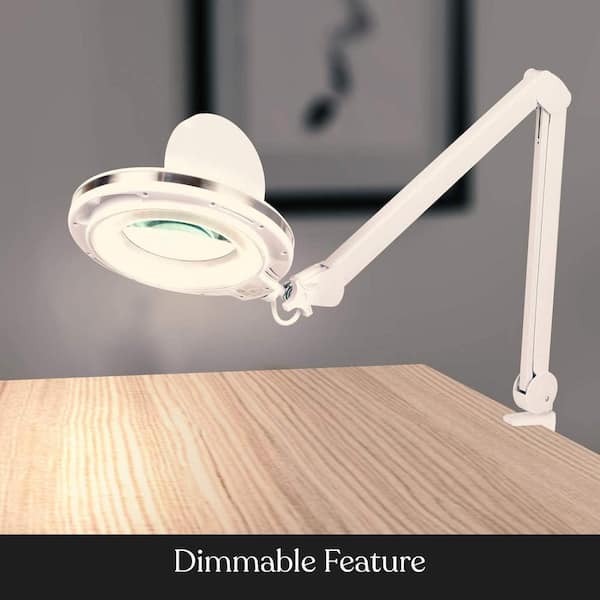 Brightech LightView Flex Magnifying Desk Lamp, 1.75X Light