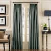 Curtainworks Teal Solid Pinch Pleat Room Darkening Curtain - 30 In. W X 