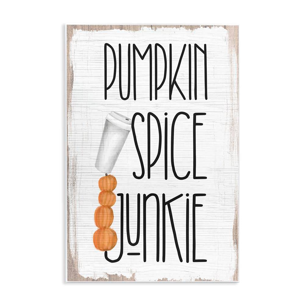 Pumpkin Spice Junkie Coffee Cup by Daphne Polselli Unframed Graphic Food Art Print 10 in. x 15 in. price history on PriceWatchPro