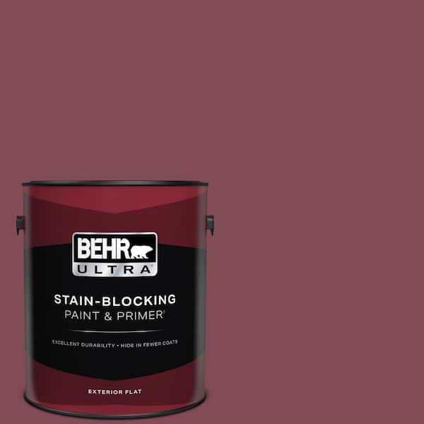 BEHR ULTRA 1 gal. Home Decorators Collection #HDC-SP14-11 Rouge Charm Flat Exterior Paint & Primer