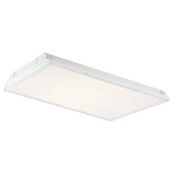 Commercial Electric 2 ft. x 2 ft. 96-Watt Equivalent Integrated LED White Troffer, 4000K