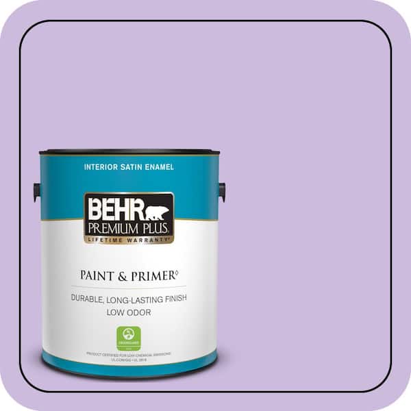 BEHR PREMIUM PLUS 1 gal. #P570-2 Confetti Satin Enamel Low Odor Interior Paint & Primer