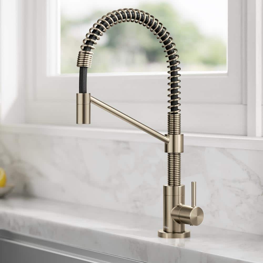 Bolden Antique Bronze Single Handle Filter Faucet with Pull-out Spray