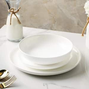 Gabrielle 24-Piece White Bone China Dinnerware Set (Service for 8)