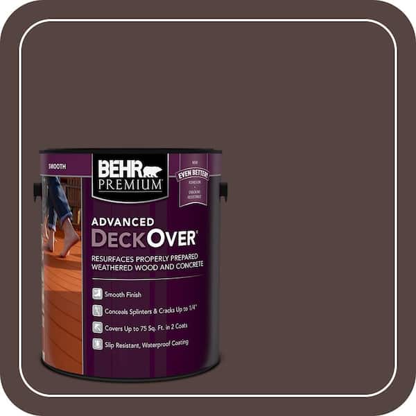 1 gal. #PFC-25 Dark Walnut Smooth Solid Color Exterior Wood and Concrete Coating