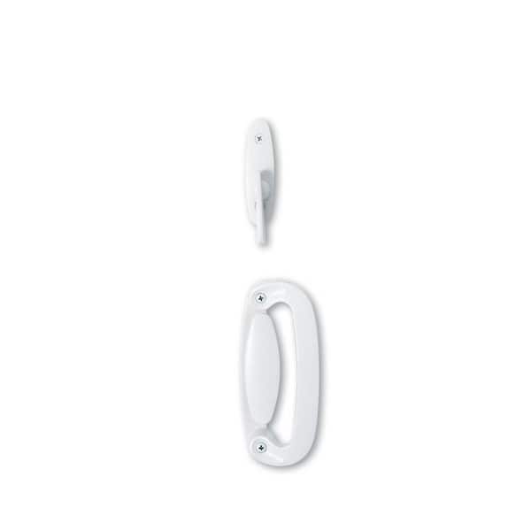 Andersen - 71-1/4 in. x 79-1/2 in. 400 Series White Right-Hand Frenchwood Gliding Patio Door w/ White Int, Blinds & White Hardware