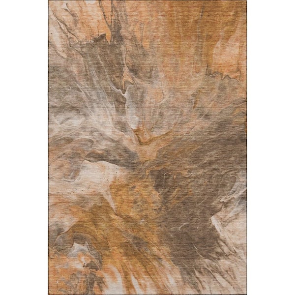 Addison Rugs Mayfield Premium Machine Washable Indoor/Outdoor Geometric AMF641 Paprika 2 ft. 6 in. x 3 ft. 10 in. Area Rug