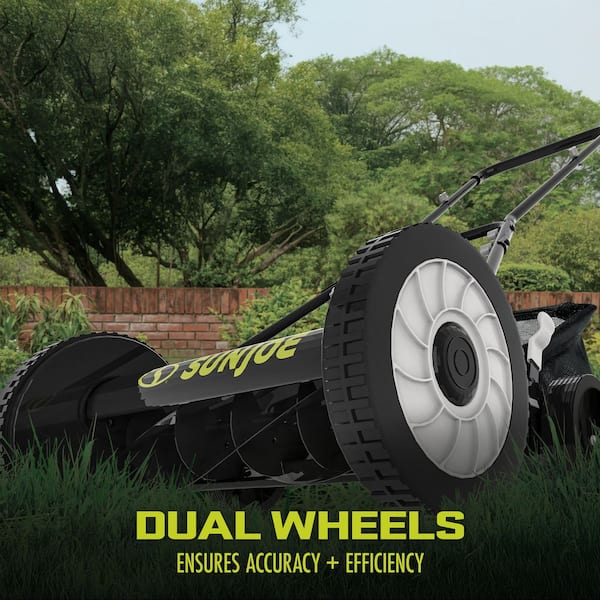 Sun Joe Mow Joe 18 in. Manual Push Walk Behind Reel Mower with