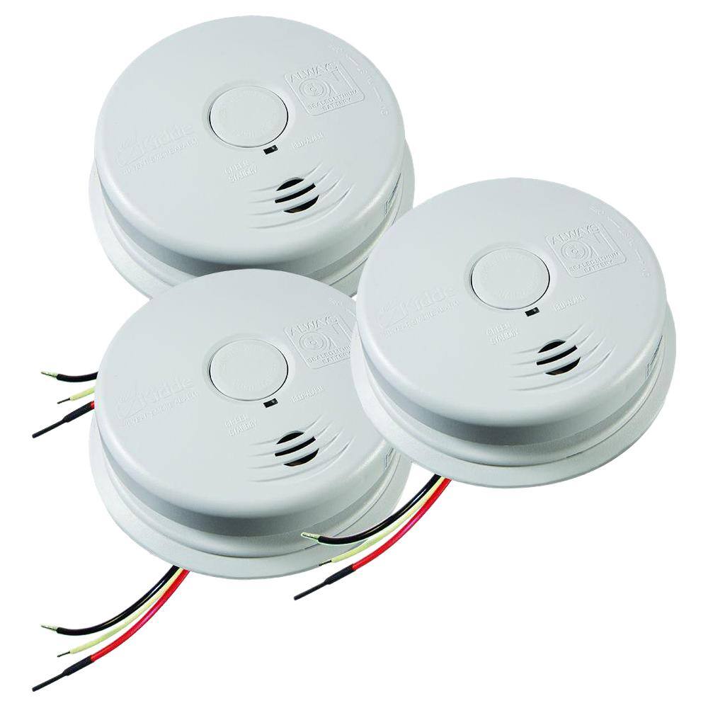 Reviews For Kidde 10 Year Worry Free Hardwired Smoke Detector With Ionization Sensor And Battery Backup 3 Pack 21029878 3 The Home Depot