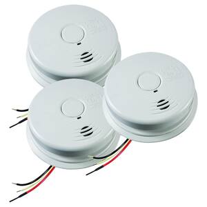 10 Year Worry-Free Hardwired Smoke Detector with Ionization Sensor and Battery Backup (3-Pack)