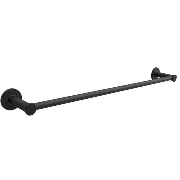 matte black towel stand