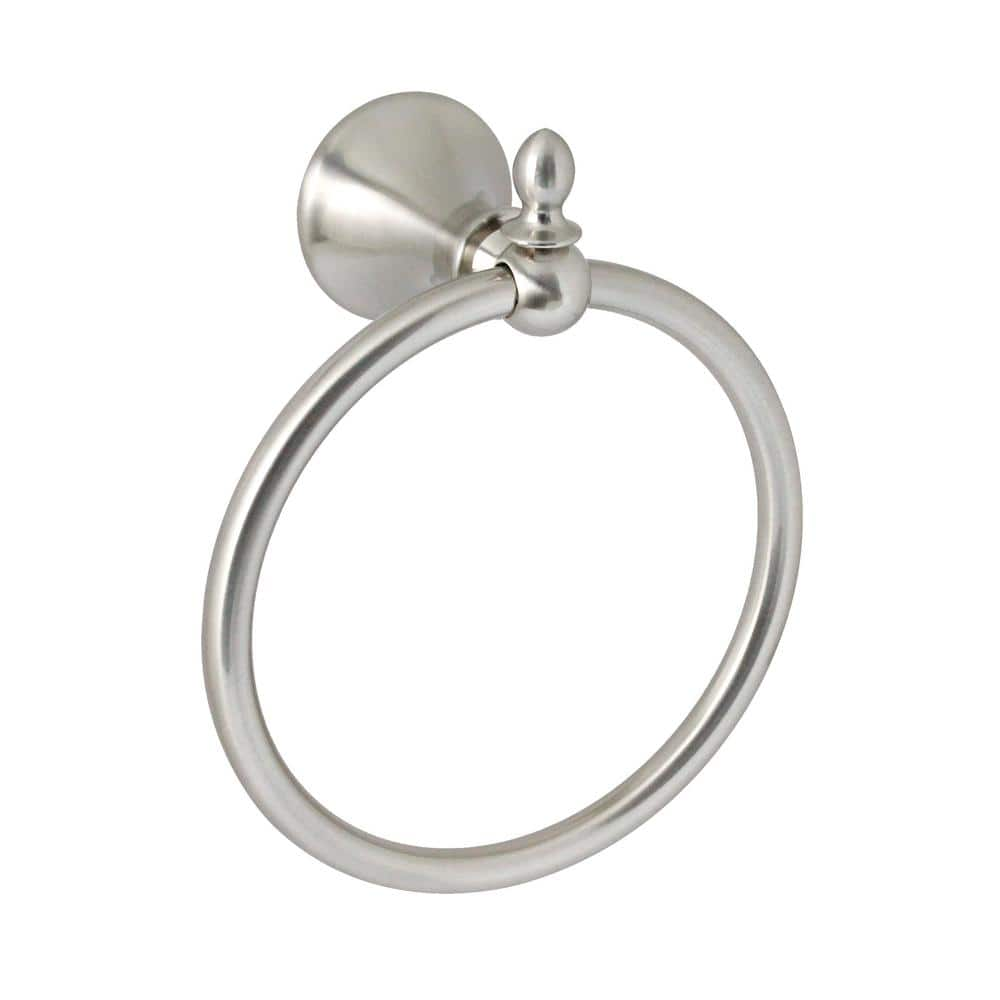 MODONA Antica Towel Ring in Satin Nickel 4060-SN - The Home Depot