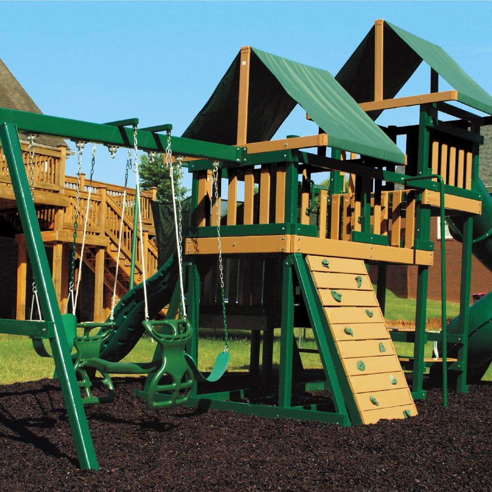 Mocha Brown Recycled Rubber Mulch Nuggets, 37.5 Cu Ft Pallet