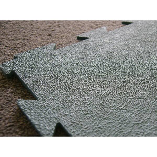 Rubber-Cal Terra-Flex 1/4 in. x 24 in. x 24 in. Light Tan Interlocking Flooring (10-Pack, 40 sq. ft.)