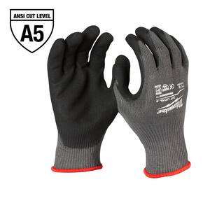 XX-Large Gray Nitrile Level 5 Cut Resistant Dipped Work Gloves (3-Pack)