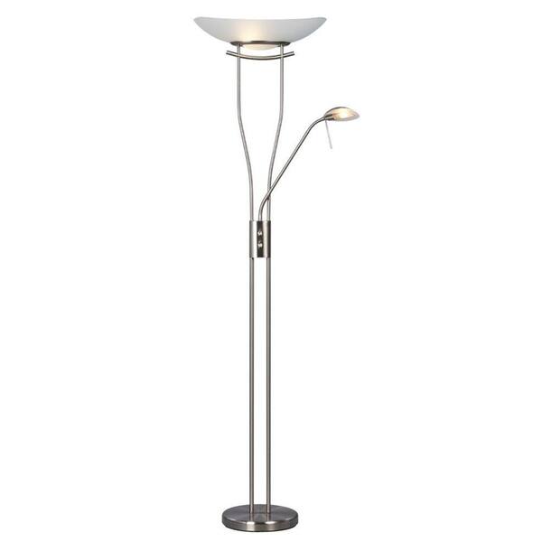 Filament Design Negron 71.5 in. Brushed Nickel Floor Lamp