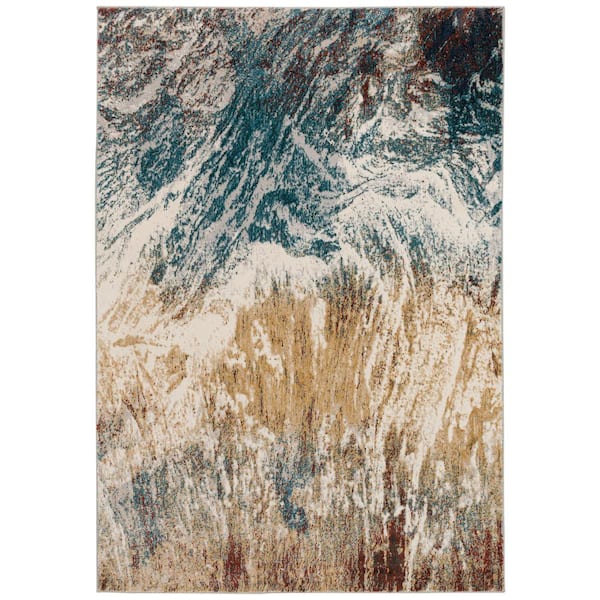 Addison Rugs Gentry 17 Multi 8 Ft. x 10 Ft. Abstract Watercolor Area Rug