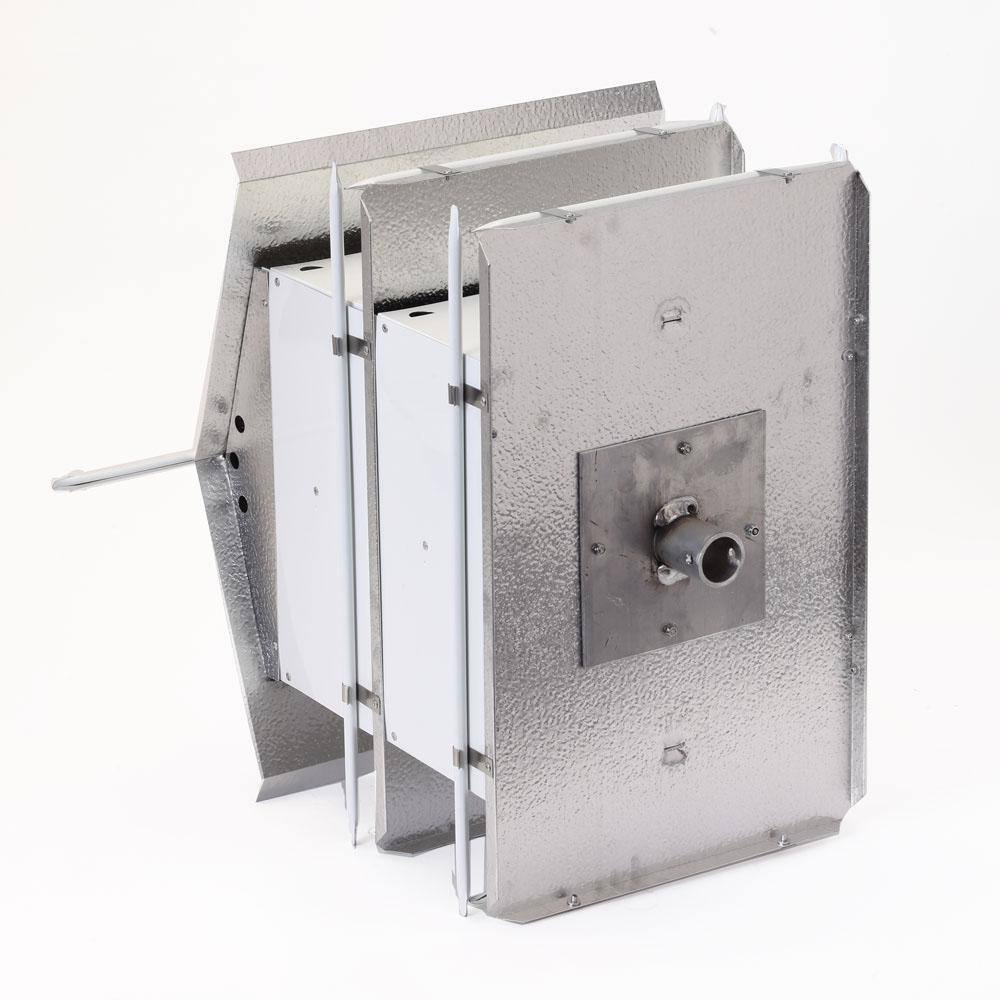 Aluminum Two-Floor White and Silver Purple Martin Bird House
