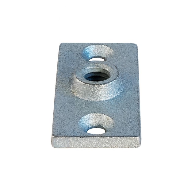 PLUMBFLEX Rod Hanger Plate in Galvanized Iron for 0 .38 in. Threaded Rod
