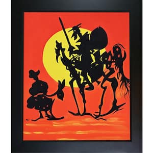 "Don Quixote Reproduction with New Age Black Frame" by Nora Shepley Canvas Print