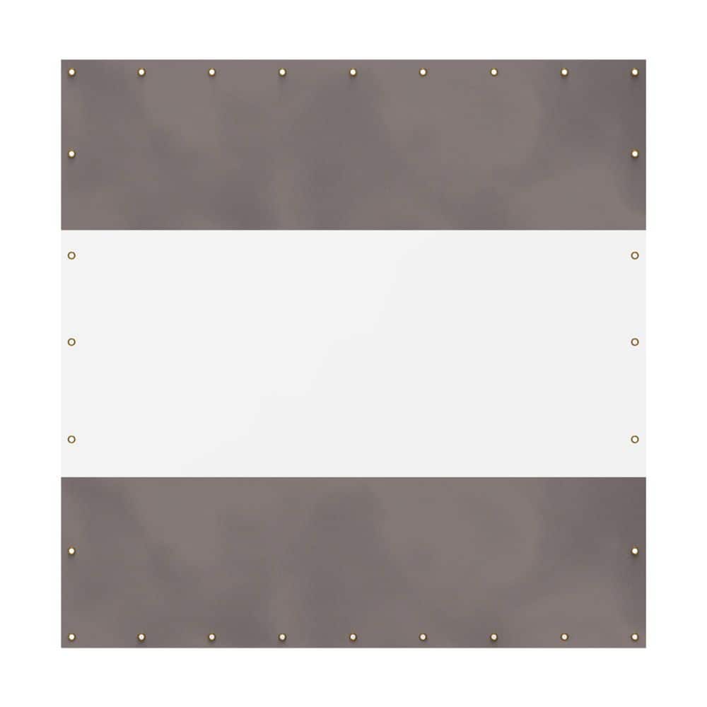 10 ft. x 10 ft. Waterproof PVC Privacy Screen in Gray price history on PriceWatchPro