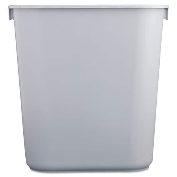 Rubbermaid Commercial Products 3.5 Gal. Gray Plastic Rectangular