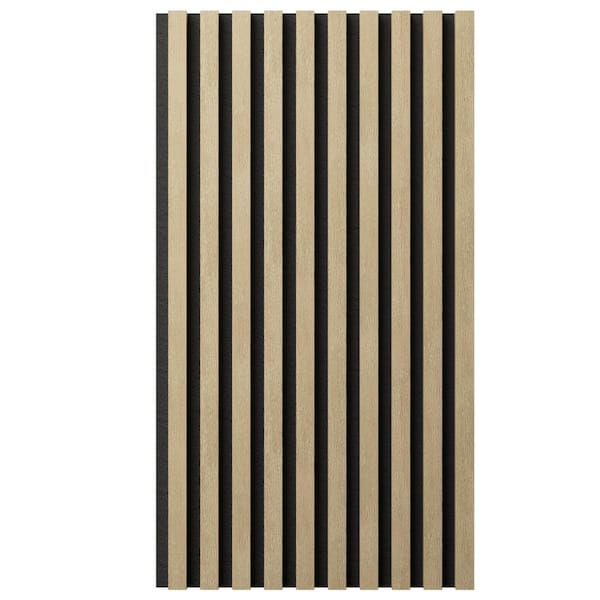 Ekena Millwork AcousticPro 1 in. x 1 ft. x 8 ft. Noise Cancelling Traditional MDF Sound Absorbing Panel in Antique White (2-Pack)