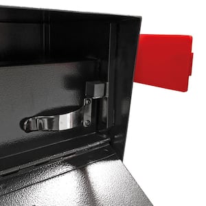 Metro Locking Wall-Mount Mailbox with High Security Reinforced Patented Locking System, Black