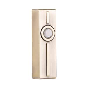 Wired Surface Mount Antique Brass Finish Doorbell Push Button with Illuminated LED Chime Button