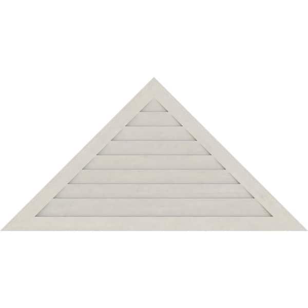 Ekena Millwork 76.125 in. x 38 in. Triangle Primed Smooth Western
