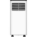 5,500 BTU (DOE) 8,000 BTU (ASHRAE) Portable Air Conditioner with Wheels 250 sq.ft. Dehumidifer 3-Modes, Timer in White