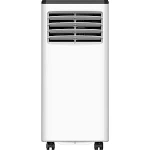 5,500 BTU (DOE) 8,000 BTU (ASHRAE) Portable Air Conditioner with Wheels 250 sq.ft. Dehumidifer 3-Modes, Timer in White