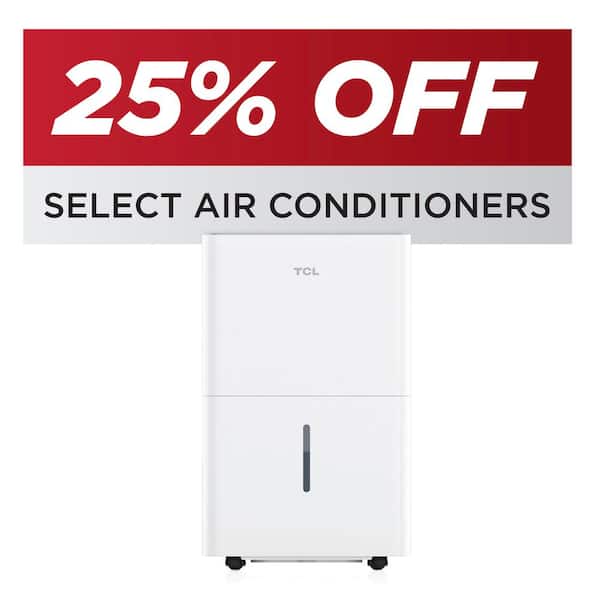 25 pt. 2000 sq. ft. Smart Dehumidifier, Ultra-compact in White