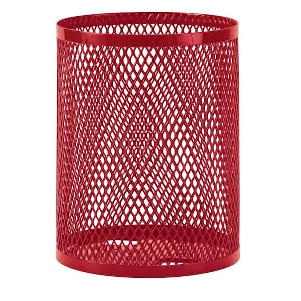 Ultra Play 32 gal. Diamond Red Commercial Park Portable Trash Receptacle