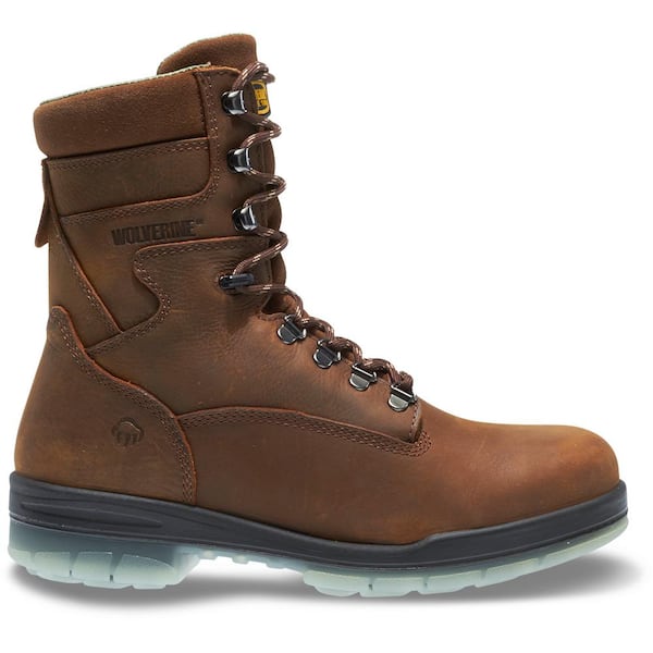 Wolverine Men's I-90 Durashocks Waterproof 8'' Work Boots - Steel Toe - Brown Size 13(W)