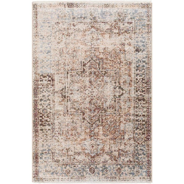 Livabliss Lainey Burnt Orange 3 ft. x 5 ft. Traditional Indoor Area Rug