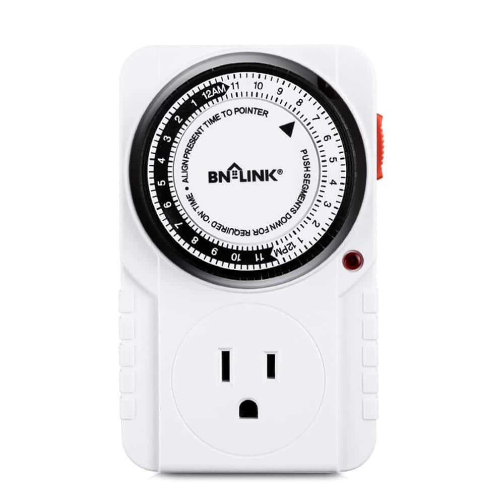 24-Hour Plug-in Mechanical Timer, Grounded Outlet, ETL Listed, 1875W 15A for Lights & Appliances price history on PriceWatchPro