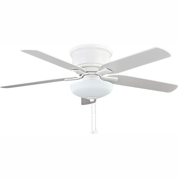 Hampton Bay Rothley 52 in LED Matte White Ceiling Fan 