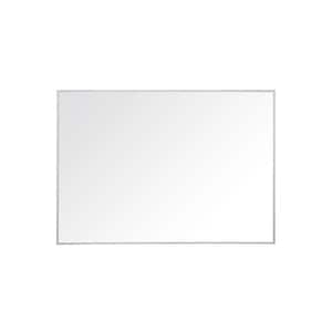 Sonoma 39 in. W x 28 in. H Framed Rectangular Bathroom Vanity Mirror in Silver