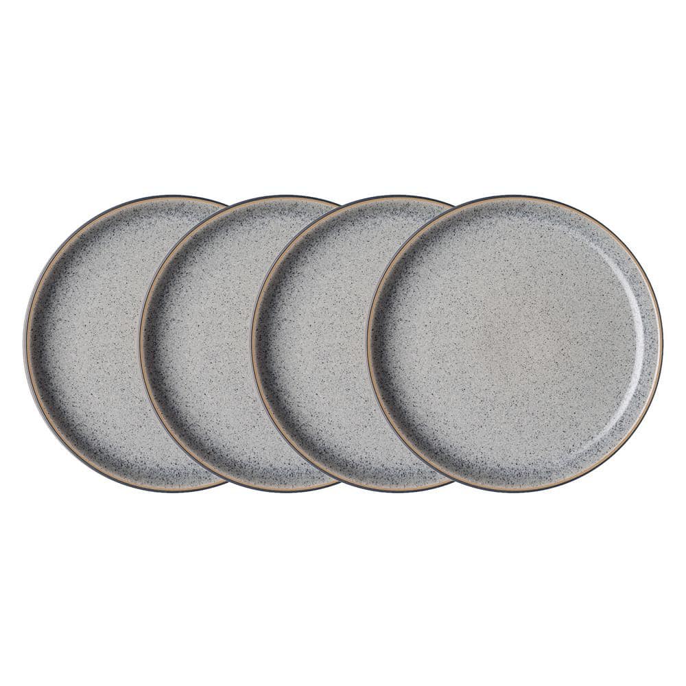 Denby Studio Grey Coupe Dinner Plate (Set of 4) STG-003G/4 - The Home Depot