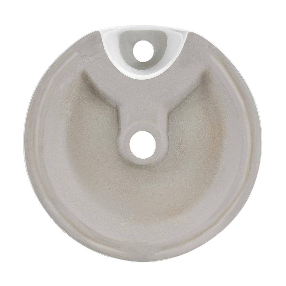 Monaco 15.75" White Ceramic Console Sink with Brushed Gold Legs